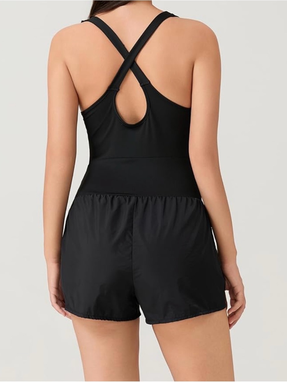SO Black Crossback Romper Jumpsuit